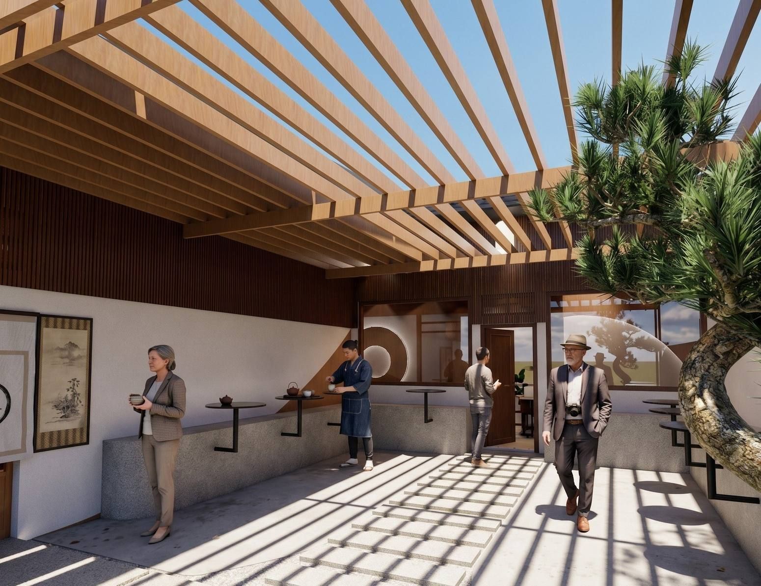 NEKO Japanese Café pergola